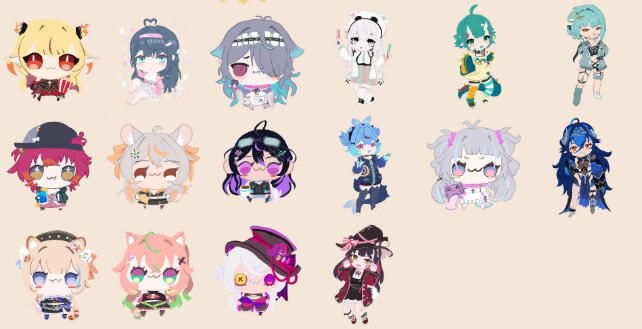 Vtuber Keychains Vtuber Keychains